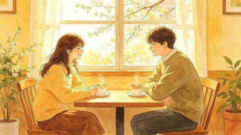 春节餐桌旁团聚的两家人剪影与暖色灯笼光,热闹氛围画面